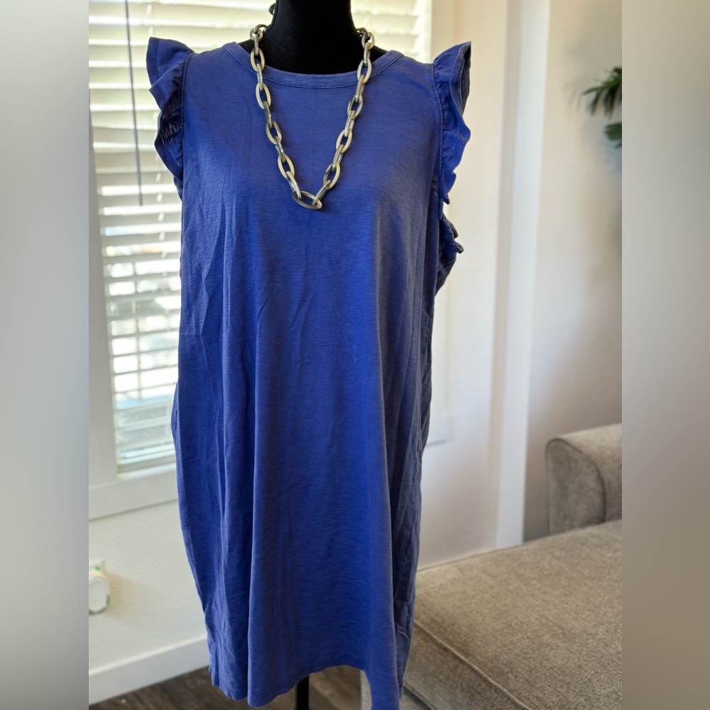 Universal ruffle sleeve dress